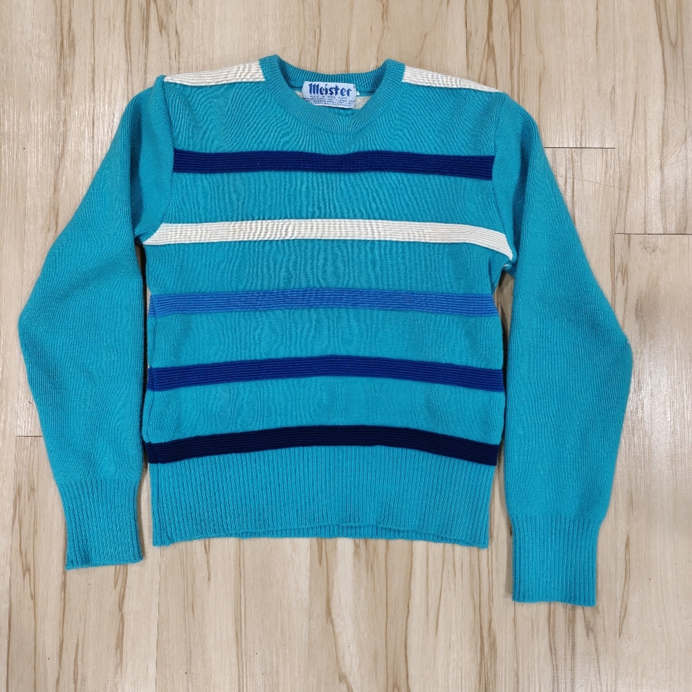 Vintage 80s Meister kids sweater | 100% Wool | Ski Vibes